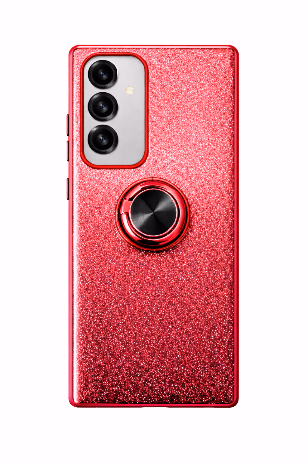 Samsung S25/S24 - Fusion Chrome Ring Case - Red